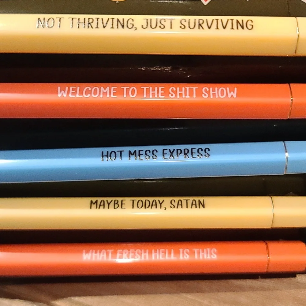 Sh*t Show Pen Set -5pk office humor, boss admin coworker - Picture 2 of 5